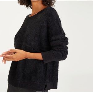 Black Sanctuary medium fluffy knitted sweater